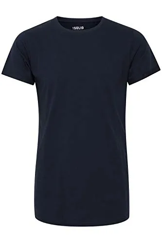 !Solid Longo Herren T-Shirt Kurzarm Shirt Basic Multipack, Größe:M, Farbe:Insignia Blue (194010)