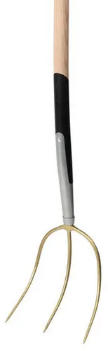 Floraworld Streugabel 200 mm - 3 Zinken mit Stiel - Gabeln, ideal für das Umtopfen und Lockern von Erde, ergonomischer Stiel für bequemes Arbeiten im Garten.