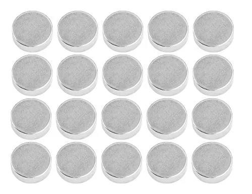 Connex Neodym-Scheibenmagnet - Ø 5 x 2 mm - 20 Stück im praktischen Set - Extra starker Magnet - 0,8 kg Haftkraft - Für Haushalt, Werkstatt & Hobby / Powermagnet / Mini-Magnet / DY7100001