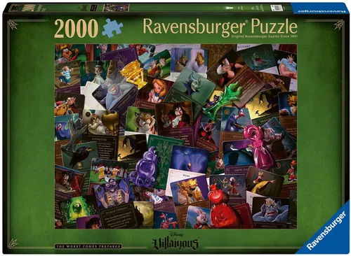Ravensburger 16506 Villainous Disney Puzzle - 2000 Teile, Soft Click Technology für ein perfektes Zusammenspiel und beeindruckende Motive