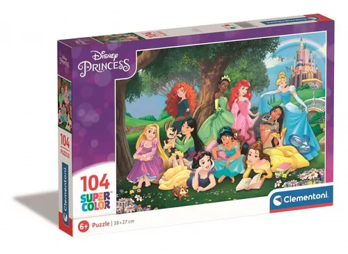 Puzzle 104 elementy Princess CLEMENTONI 25743 CLEMENTONI 8005125257430