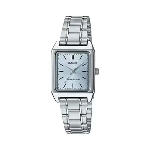 Damen Uhr Casio LTP-V007D-2E - Elegante Armbanduhr für Damen aus Edelstahl, wasserdicht bis 50m und mit kratzfestem Mineralglas. Ideal für Alltag und besondere Anlässe.