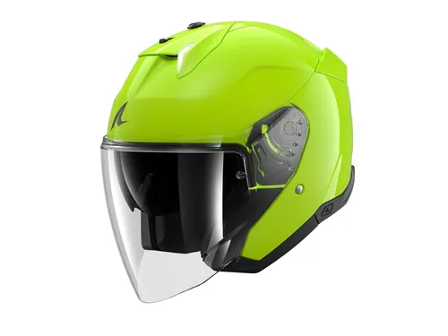 Shark Skwal i3 Jet Helm - Neon-Grün - M - Motorradhelm mit innovativen integrierten Bremslichtern und futuristischem Design. Hochschlagfestes Material und optimierte Belüftung für maximale Sicherheit und Komfort.