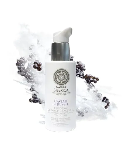 Natura Siberica Copenhagen Age‑Delay Face Gel Caviar de Russie 200 ml – Anti‑Aging Gesichts‑Gel mit schwarzem Kaviar | Feuchtigkeit, Hautglättung, strahlender Teint & Regeneration