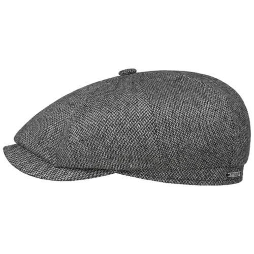 Stetson Hatteras Harridge Wool Flatcap - Herren Schirmmütze aus Wolle - Schirmmützen für Herren, aus hochwertiger Wolle und ideal für den Herbst-Winter, bietet warmen Tragekomfort und stilvolles Design.
