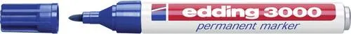 Edding 3000 4-3000-1-1003 Permanentmarker Blau wasserfest: Ja