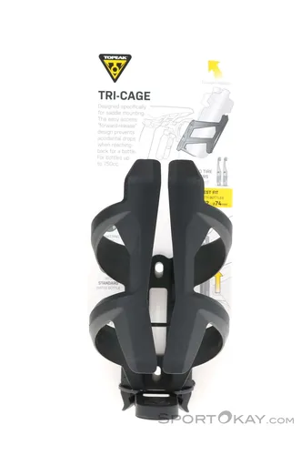 Topeak Tri-Cage Flaschenhalter-Schwarz-One Size