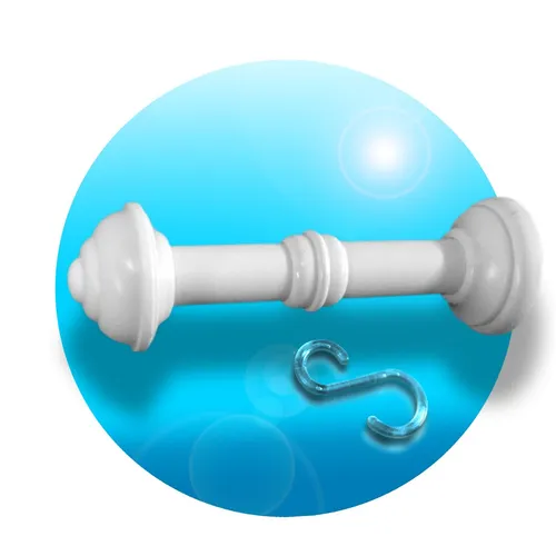 Schalhalter mit Haken weiß Raffhalter 14 cm 376639019935 von Liedeco