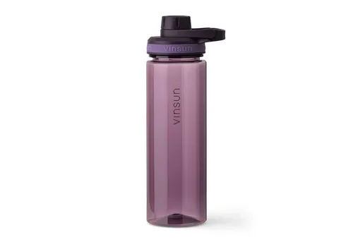 Vinsun Trinkflasche Sportflasche 750ml - Wasserflasche BPA frei & Kohlensäure geeignet, Auslaufsicher, bruchsicher, wiederverwendbar, leicht, Tritan Flasche