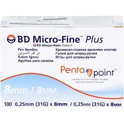 Produktbild BD Micro-Fine+ 8 Pen-Nadeln 0,25x8 mm