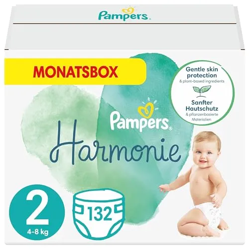 Pampers Baby Windeln Größe 2 (4-8 kg) Harmonie, 132 Stück, Alte Version
