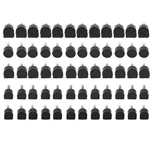 Regun Absatz Reparatur Set für Schuhe, Schuh-Bolzen, 5 verschiedenen Größen Absatz Schuh Reparatur Tipps Taps Dowel Lift Replacement, Runde Form und U-Form(60pcs / Pack)