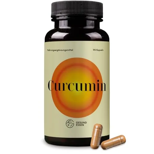GESUND ESSEN | Kurkuma Kapseln hochdosiert | 180 Kapseln, 200 mg | Natural elements | Natürliche Unterstützung durch Curcumin für gesunde Leberfunktion, Gelenkbeweglichkeit | 100% pflanzlich