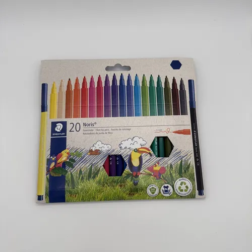STAEDTLER 326 C20 Fasermaler Noris 20er-Set im Kartonetui 1mm NEU