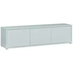 Carryhome Lowboard in Hellgrau – Modernes Möbelstück für Ihr Wohnzimmer - Das Carryhome Lowboard in Hellgrau aus Holzwerkstoff bietet mit seinen Maßen von 154.2x42.5x34.9 cm ausreichend Stauraum und ist eine stilvolle Ergänzung für Ihr Wohnzimmer. Beimöbel erhältlich.