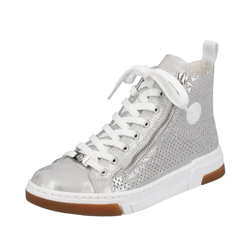 Rieker N3945 Fog-Silver/Frost-SIL Gr. 37 Damen-Sneaker von Rieker