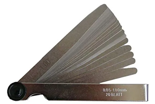 SW-Stahl 09103SB Fühlerblattlehre 20 Blatt von 0,05-1,00 mm