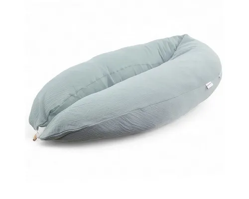 Stillkissen Musselin graublau von HOBEA