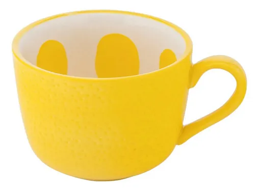 Tropicana Keramik Tee- und Kaffeetasse gelb Zitrone 470 ml