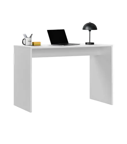 mokebo Schreibtisch klein in Weiß 'Der Produktive' - Kinderschreibtisch, konfigurierbar als Eckschreibtisch oder PC Tisch, ideal für flexibles Arbeiten im Kinderzimmer. Hergestellt in Deutschland aus nachhaltigem Holz.