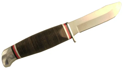 Herbertz Kindermesser, Leder-Griff, Klinge 8 cm, Lederscheide, 119008