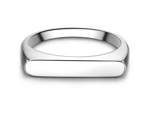 GLANZSTÜCKE MÜNCHEN Damen Siegel-Ring aus 925/- Sterling Silber - Eleganter Damenring - Ringe für Damen, hochwertig aus rhodiniertem, anlaufgeschütztem Sterlingsilber, ideal für jeden Anlass.
