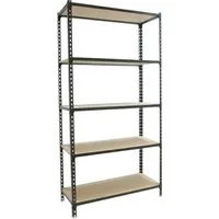 PROREGAL® Schwerlastregal Muli 180x80x30cm - Stabiles Schwerlastregal mit 150kg Fachlast pro Ebene, ideal für Werkstatt und Lager. Schneller Aufbau in nur 10-15 Minuten dank einfachem Einhängesystem.