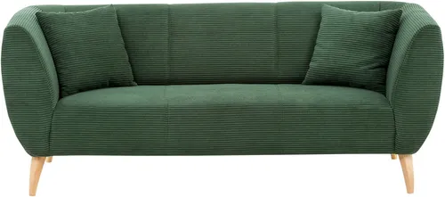 Home affaire Ecksofa Lazio modern und bequem, schmale Armlehnen, tolle Detailverarbeitung, zwei verschiedene Fußfarben wählbar