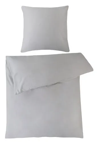 Kaeppel Bettwäsche JARI, Mako-Satin in Grau, 155 x 220 cm in grau von Kaeppel
