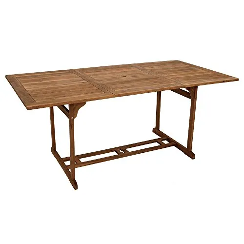 Gartentisch Akazie 90x180cm Holztisch Tisch Esstisch Gartenmöbel Balkon Terrasse