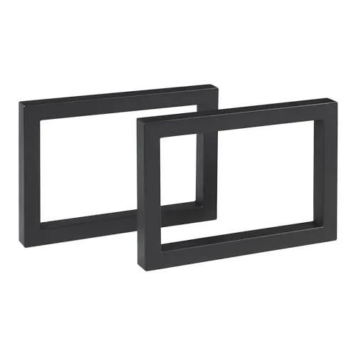 [en.casa] Tischbeine Lunderskov 2er Set in schwarz von en.casa