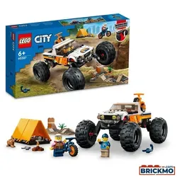 LEGO City Offroad Abenteuer (60387) - Spannendes Camping-Set mit 4x4 Geländewagen, 2 Minifiguren und Mountainbikes für kreative Outdoor-Abenteuer!
