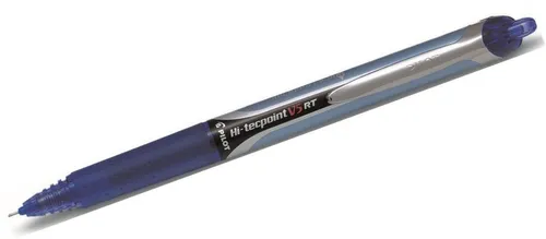 Pilot V5 RT Retractable Rollerball - 0.5 mm, Box of 12 - Blau - Schreibutensilien mit leichtem Design und nachfüllbarer Tinte, ideal für präzises Schreiben und lange Nutzung.