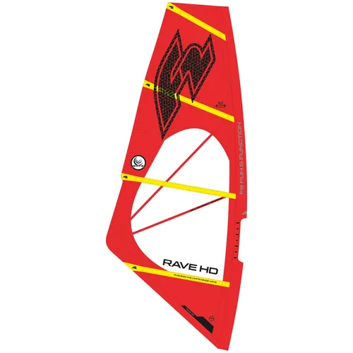 F2  Windsurf Segel Rave HD  5 qm Rot 2024/25 von F2