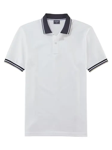 OLYMP Herren Polo-Shirt Kurzarm Casual - Poloshirts für Herren, aus pflegeleichtem Pikee-Material, ideal für lässige Anlässe und mit regular fit für optimalen Tragekomfort.