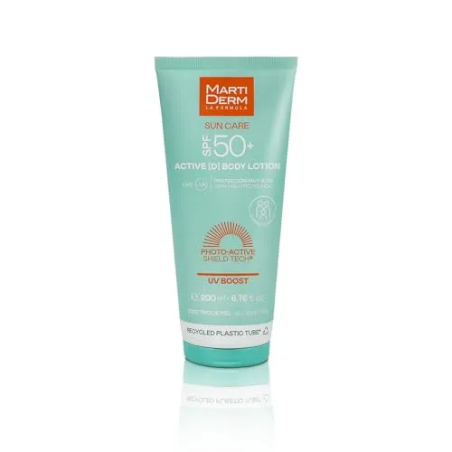 MARTIDERM Sun Care Active Body Sunscreen SPF 50+ 50ML - Hochwertige Sonnencreme mit LSF 50+, ideal für den Schutz der Haut. Wasserfest und perfekt für aktive Tage im Freien. Inhalt: 50 ml, für alle Hauttypen geeignet.