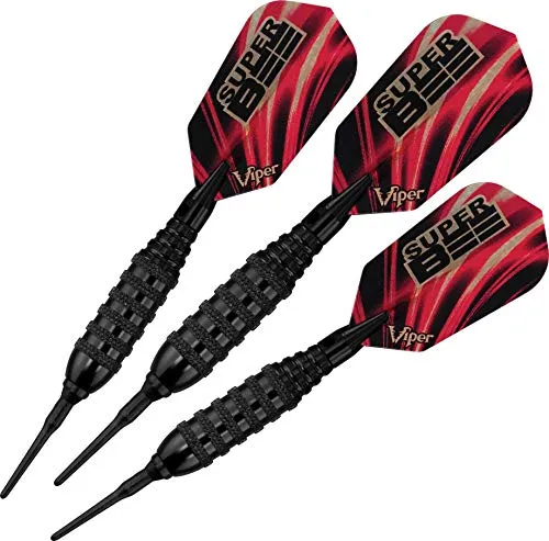 Viper Unisex-Erwachsene Super Bee Dartpfeile mit weicher Spitze, schwarz