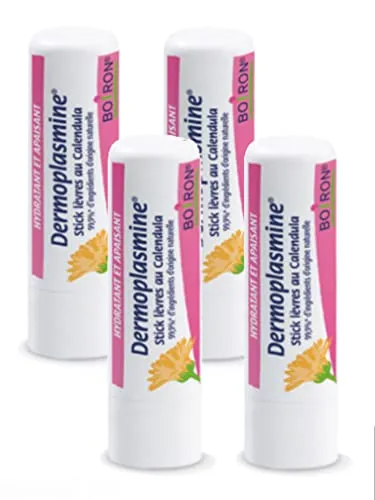Boiron Dermoplasmin 4 g, 4 Stück, Lip Ball, Trocken, Hypoallergen