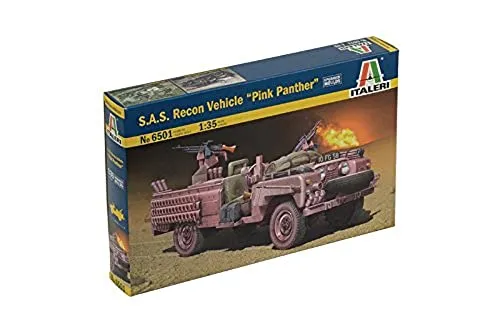 Italeri 510006501-1:35 S.A.S. Aufklärungsfahrzeug, Pink Panther