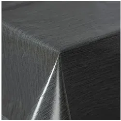 texpot Tischdecke Wachstuch abwischbar Gartentischdecke Wachtstuchtischdecke (1-tlg) grau rechteckig | 130 cm x 160 cm