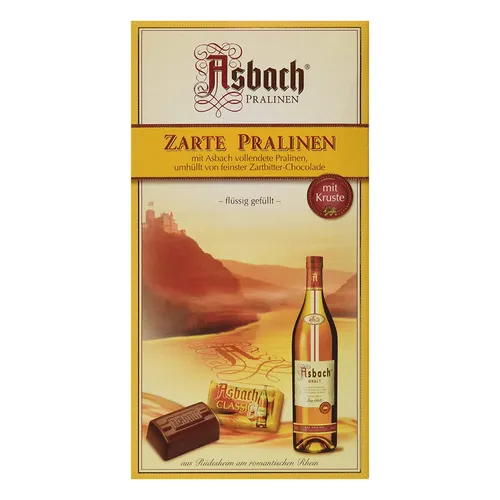 Asbach Zarte Pralinen Zartbitter Schokolade mit Weinbrandfüllung 250g