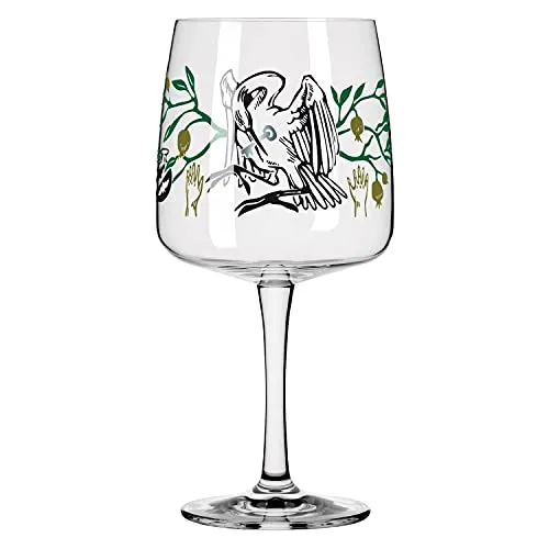 RITZENHOFF 3458003 Gin-Glas 700 ml - Serie Fabelkraft Motiv Nr. 3 - Cocktailglas, Storchillustration - Made in Germany