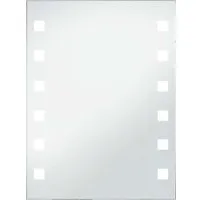 vidaXL Badezimmer-Wandspiegel mit LEDs 60x80 cm - Spiegel für das Badezimmer, mit integrierten LEDs für eine optimale Beleuchtung und modernes Design.