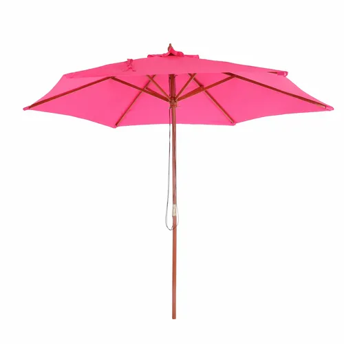 Sonnenschirm Lissabon, Gartenschirm Marktschirm, Ø 3m Pink