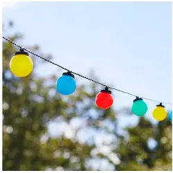 Lights4fun LED-Lichterkette 30er bunt für Feste, mehrfarbig,Lights4fun