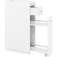 Costway Nischenschrank Badschrank mit Rollen