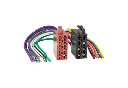 tomzz Audio KFZ ISO Auto Radio Stecker Set auf offene lose Kabelenden Strom + 4 La KFZ-Adapter