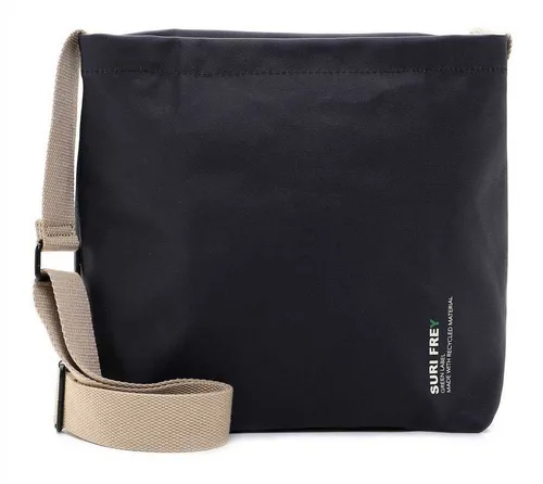 SURI FREY Umhängetasche Nelly 19070 - Trendige Damen Handtasche Uni blue - Umhängetaschen mit trendigem Look und stufenlos verstellbarem Schulterriemen, ideal für den Alltag. Maße: 32 x 27 x 12 cm.