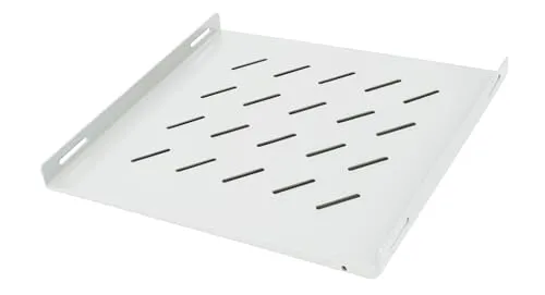 DSIT 19 Zoll Fachboden 350 mm tief - 1 HE - Robuster 19 Zoll Fachboden mit 60 kg Traglast, ideal für Netzwerkschränke. Lieferung inklusive Befestigungsmaterial für einfache Installation und maximale Stabilität.
