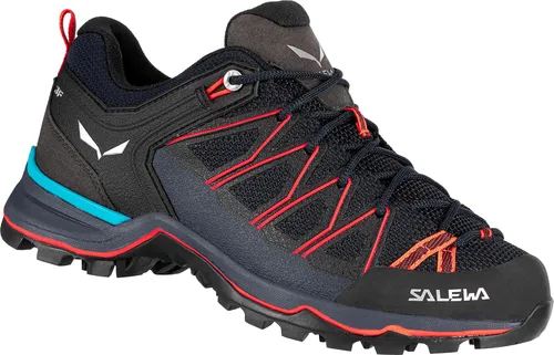 Salewa Mountain Trainer Lite Damen Wanderhalbschuhe - Blau, Größe 7.5 - Wanderschuhe für Damen, leicht und flexibel mit 3F System für optimale Passform und Unterstützung, ideal für technische Zustiege und anspruchsvolles Gelände.